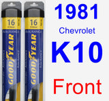 Front Wiper Blade Pack for 1981 Chevrolet K10 - Assurance