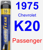 Passenger Wiper Blade for 1975 Chevrolet K20 - Assurance