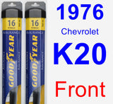 Front Wiper Blade Pack for 1976 Chevrolet K20 - Assurance
