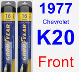 Front Wiper Blade Pack for 1977 Chevrolet K20 - Assurance