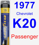 Passenger Wiper Blade for 1977 Chevrolet K20 - Assurance