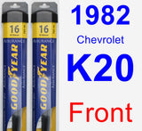 Front Wiper Blade Pack for 1982 Chevrolet K20 - Assurance