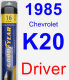 Driver Wiper Blade for 1985 Chevrolet K20 - Assurance