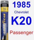 Passenger Wiper Blade for 1985 Chevrolet K20 - Assurance