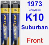 Front Wiper Blade Pack for 1973 Chevrolet K10 Suburban - Assurance