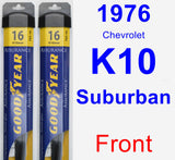 Front Wiper Blade Pack for 1976 Chevrolet K10 Suburban - Assurance