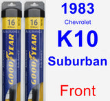 Front Wiper Blade Pack for 1983 Chevrolet K10 Suburban - Assurance