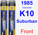 Front Wiper Blade Pack for 1985 Chevrolet K10 Suburban - Assurance