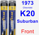Front Wiper Blade Pack for 1973 Chevrolet K20 Suburban - Assurance