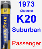 Passenger Wiper Blade for 1973 Chevrolet K20 Suburban - Assurance