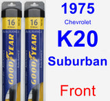 Front Wiper Blade Pack for 1975 Chevrolet K20 Suburban - Assurance