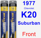 Front Wiper Blade Pack for 1977 Chevrolet K20 Suburban - Assurance