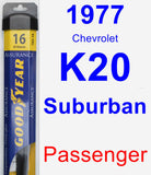 Passenger Wiper Blade for 1977 Chevrolet K20 Suburban - Assurance