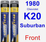 Front Wiper Blade Pack for 1980 Chevrolet K20 Suburban - Assurance