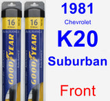 Front Wiper Blade Pack for 1981 Chevrolet K20 Suburban - Assurance