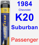 Passenger Wiper Blade for 1984 Chevrolet K20 Suburban - Assurance