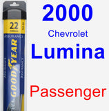 Passenger Wiper Blade for 2000 Chevrolet Lumina - Assurance