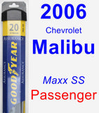 Passenger Wiper Blade for 2006 Chevrolet Malibu - Assurance