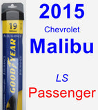 Passenger Wiper Blade for 2015 Chevrolet Malibu - Assurance