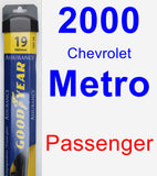 Passenger Wiper Blade for 2000 Chevrolet Metro - Assurance