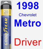 Driver Wiper Blade for 1998 Chevrolet Metro - Assurance