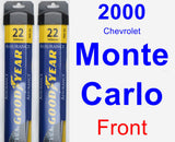 Front Wiper Blade Pack for 2000 Chevrolet Monte Carlo - Assurance