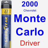 Driver Wiper Blade for 2000 Chevrolet Monte Carlo - Assurance