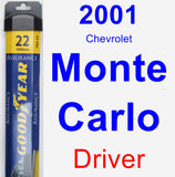 Driver Wiper Blade for 2001 Chevrolet Monte Carlo - Assurance