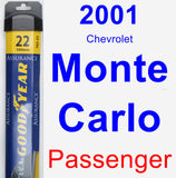 Passenger Wiper Blade for 2001 Chevrolet Monte Carlo - Assurance