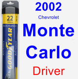 Driver Wiper Blade for 2002 Chevrolet Monte Carlo - Assurance