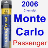 Passenger Wiper Blade for 2006 Chevrolet Monte Carlo - Assurance