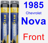 Front Wiper Blade Pack for 1985 Chevrolet Nova - Assurance