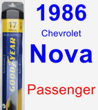 Passenger Wiper Blade for 1986 Chevrolet Nova - Assurance