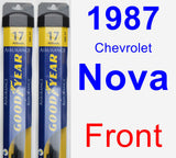Front Wiper Blade Pack for 1987 Chevrolet Nova - Assurance