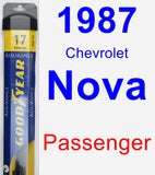 Passenger Wiper Blade for 1987 Chevrolet Nova - Assurance