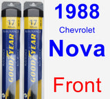 Front Wiper Blade Pack for 1988 Chevrolet Nova - Assurance