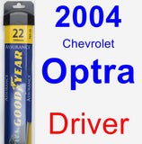 Driver Wiper Blade for 2004 Chevrolet Optra - Assurance