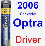 Driver Wiper Blade for 2006 Chevrolet Optra - Assurance