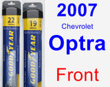 Front Wiper Blade Pack for 2007 Chevrolet Optra - Assurance