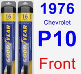 Front Wiper Blade Pack for 1976 Chevrolet P10 - Assurance