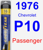 Passenger Wiper Blade for 1976 Chevrolet P10 - Assurance