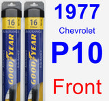 Front Wiper Blade Pack for 1977 Chevrolet P10 - Assurance