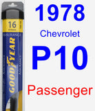 Passenger Wiper Blade for 1978 Chevrolet P10 - Assurance