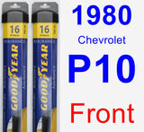 Front Wiper Blade Pack for 1980 Chevrolet P10 - Assurance