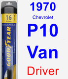 Driver Wiper Blade for 1970 Chevrolet P10 Van - Assurance