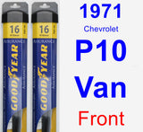 Front Wiper Blade Pack for 1971 Chevrolet P10 Van - Assurance