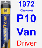 Driver Wiper Blade for 1972 Chevrolet P10 Van - Assurance