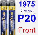 Front Wiper Blade Pack for 1975 Chevrolet P20 - Assurance