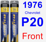 Front Wiper Blade Pack for 1976 Chevrolet P20 - Assurance