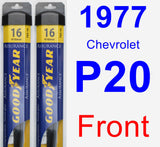 Front Wiper Blade Pack for 1977 Chevrolet P20 - Assurance